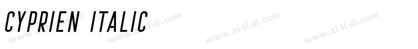 Cyprien Italic字体转换